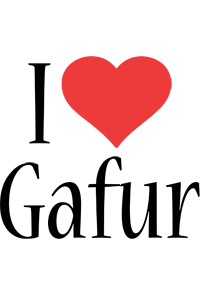 Gafur i-love logo