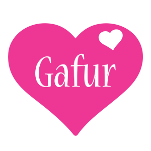 Gafur love-heart logo