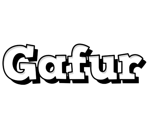 Gafur snowing logo