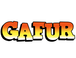 Gafur sunset logo