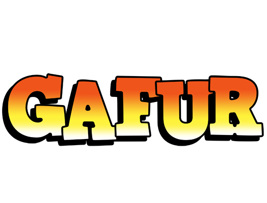 Gafur sunset logo