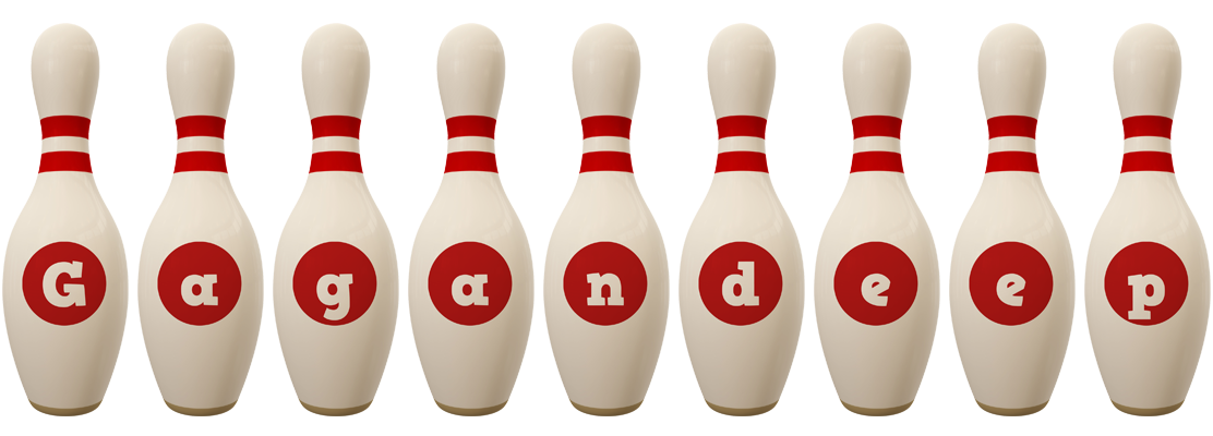 Gagandeep bowling-pin logo