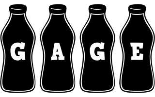 Gage bottle logo