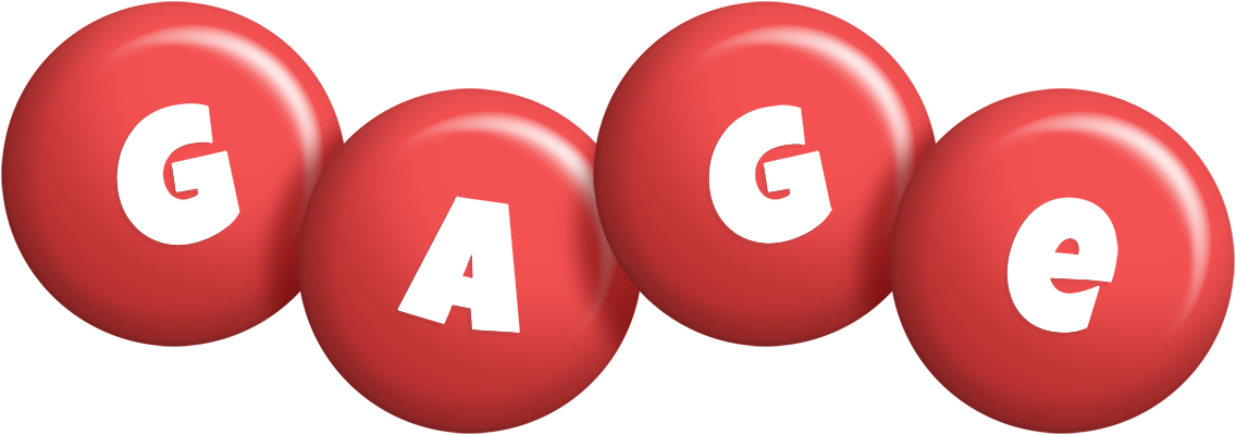 Gage candy-red logo