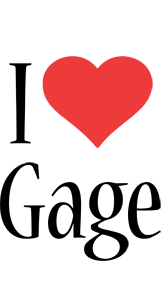 Gage i-love logo