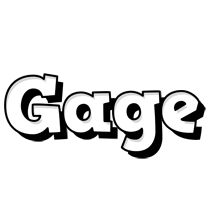 Gage snowing logo