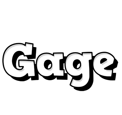 Gage snowing logo
