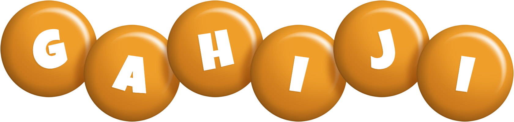 Gahiji candy-orange logo