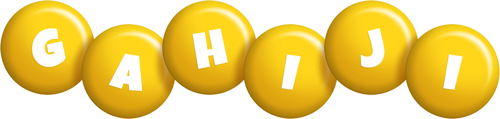 Gahiji candy-yellow logo