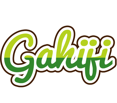 Gahiji golfing logo