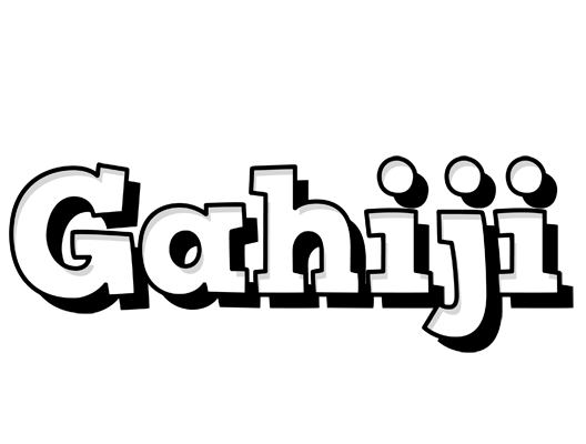 Gahiji snowing logo