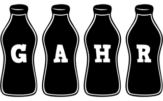 Gahr bottle logo