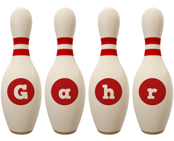 Gahr bowling-pin logo