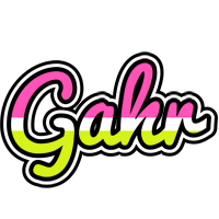 Gahr candies logo