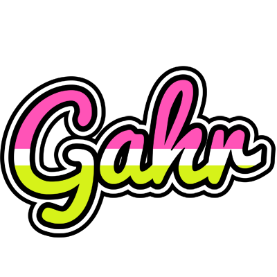 Gahr candies logo