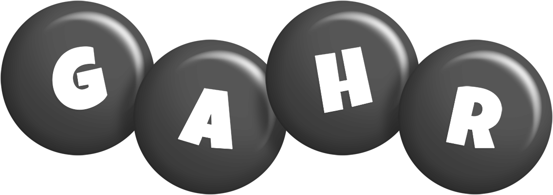 Gahr candy-black logo