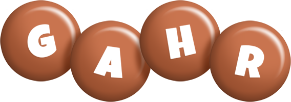 Gahr candy-brown logo