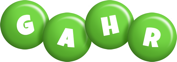 Gahr candy-green logo