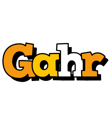 Gahr cartoon logo