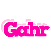 Gahr dancing logo