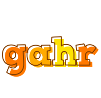 Gahr desert logo