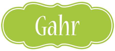 Gahr family logo