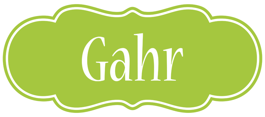 Gahr family logo