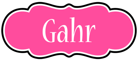 Gahr invitation logo