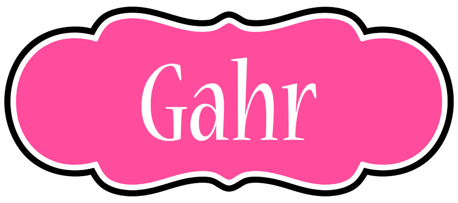 Gahr invitation logo