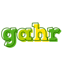 Gahr juice logo