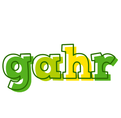 Gahr juice logo