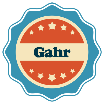 Gahr labels logo