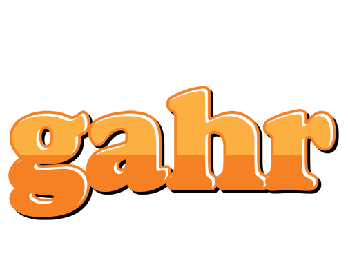 Gahr orange logo