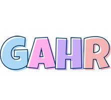 Gahr pastel logo