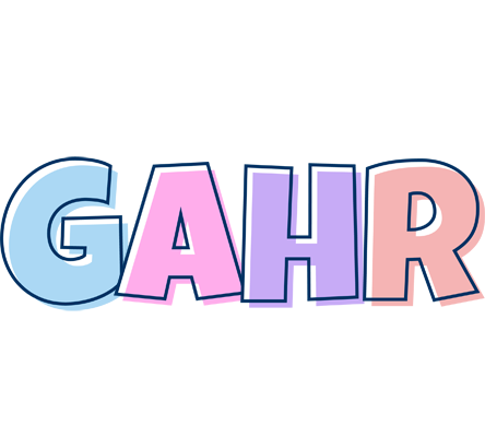 Gahr pastel logo