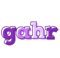 Gahr sensual logo