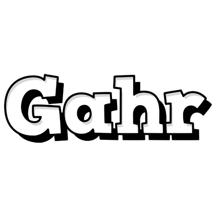 Gahr snowing logo