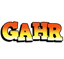 Gahr sunset logo