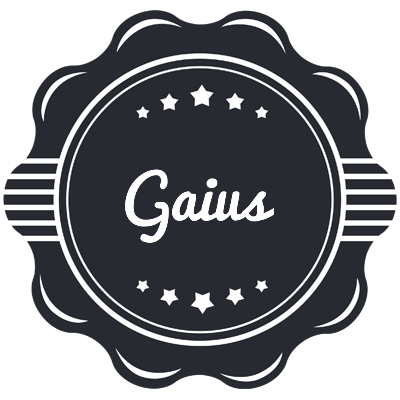 Gaius badge logo