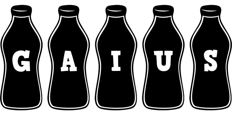 Gaius bottle logo