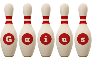 Gaius bowling-pin logo