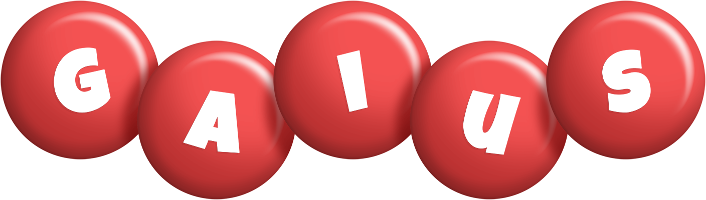 Gaius candy-red logo