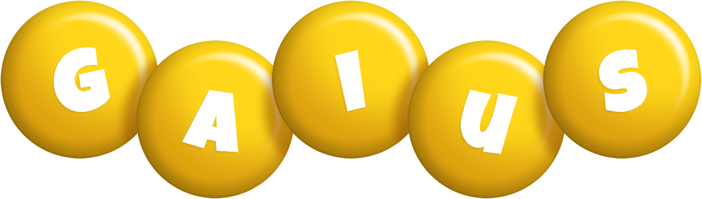 Gaius candy-yellow logo