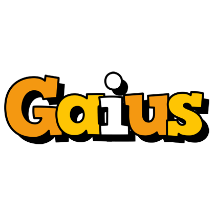 Gaius cartoon logo
