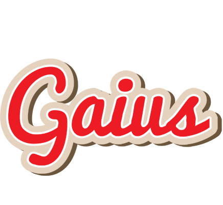 Gaius chocolate logo