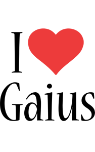 Gaius i-love logo