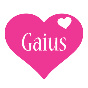 Gaius love-heart logo