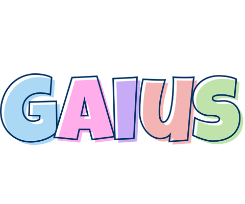 Gaius pastel logo