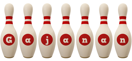 Gajanan bowling-pin logo