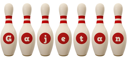 Gajetan bowling-pin logo